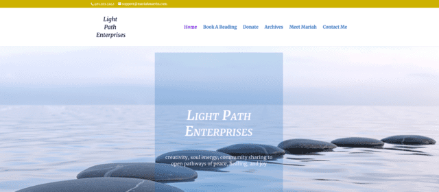 Light Path Enterprises - Mariah Martin - Website Designs By Lisa